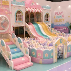 Macaron Candy Color Integrated Commercial Indoor Soft Play Park