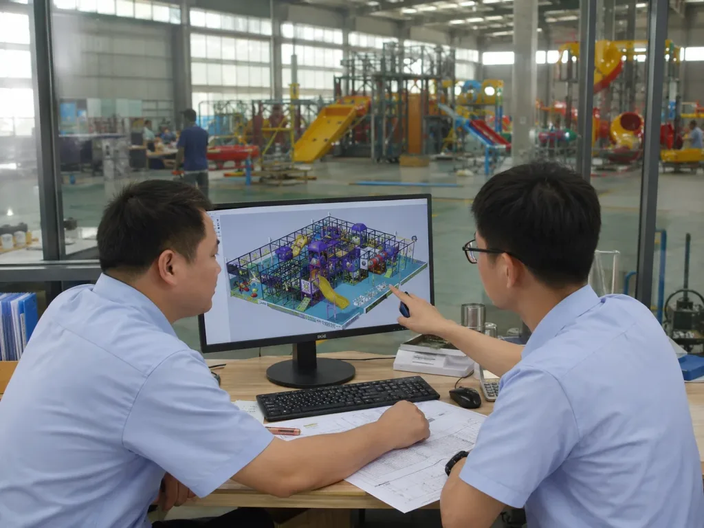 Quality-Controlled Indoor Playground and Trampoline Park Equipment